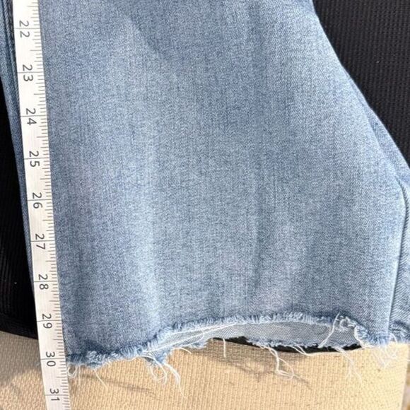 OAT New York Braided Waist Wide Leg Light Wash Jeans Women’s Raw Hem 2/26 - Picture 7 of 9